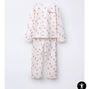 NWT Zara Sanrio Pajamas - Pink and Ivory